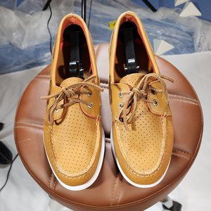 Men's Sperry Authentic Original Tan Perforated Boat Shoe11D